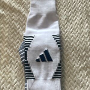 adidas Men's White and Black Athletic soccer Socks